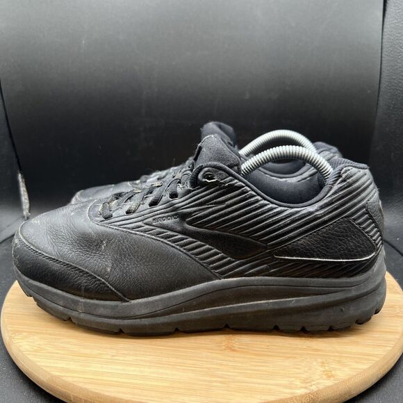 Brooks Mens Size 9.5 2E Wide Addiction Walker 2 1103182E072 Black Shoes Sneakers - Picture 1 of 8
